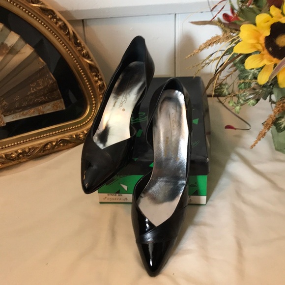 Vintage Paco Vera mixed Leather Pumps - Picture 3 of 8